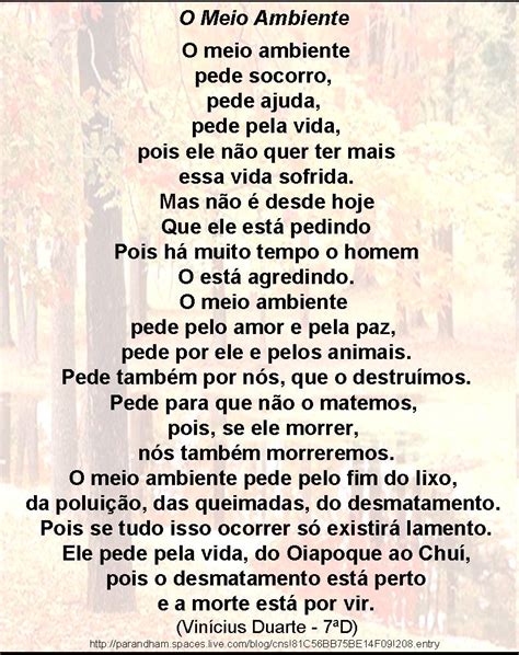 Poesia Sobre O Desmatamento