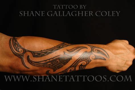 Maori Tattoo Gallery Maori Forearm Tattoo On Anthony