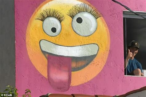 Woman Paints Emojis On Beach Home After Neighbors Report Her For