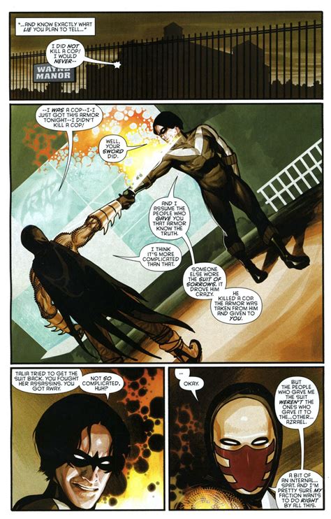 Metropolis Battles Nightwing Vs Azrael Database Comics