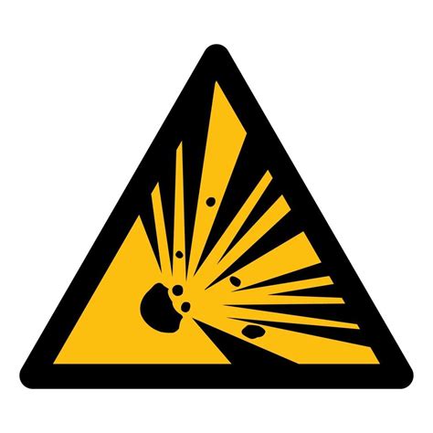 Cuidado con el signo de símbolo de material explosivo 2315121 Vector en