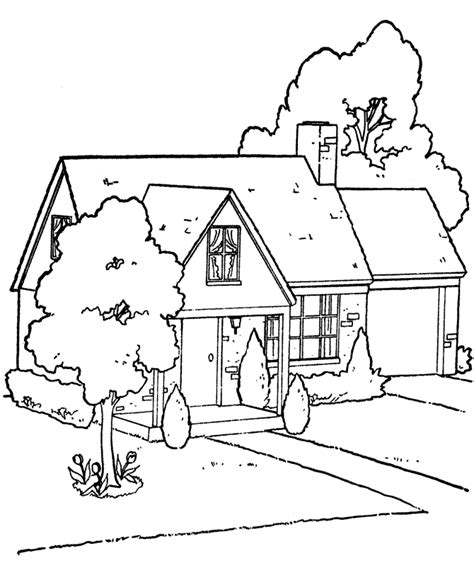 Skyscraper with two trees in front. Magic tree house coloring pages to download and print for free