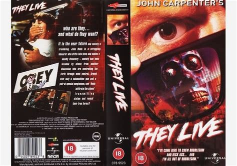 They Live 1988 On 4 Front Video United Kingdom Vhs Videotape