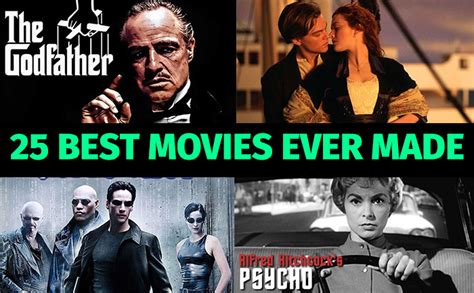 Here are the greatest movies ever, according to imdb. Top 25 Best Movies of All Time | List of Greatest Films ...