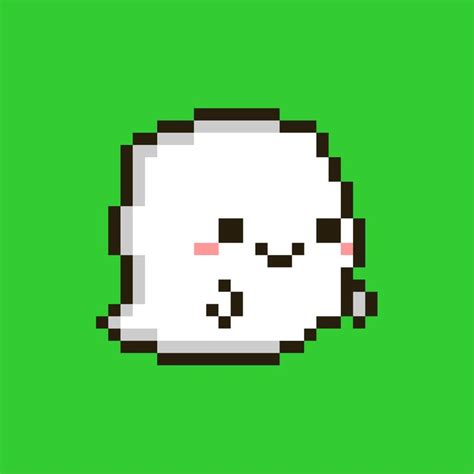 Cute Pixel Ghost Art Print By Peppermintpopuk Anime Pixel Art Pixel
