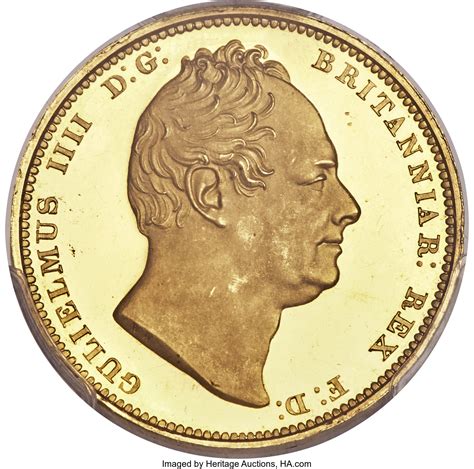 Great Britain William Iv Gold Proof 2 Pounds 1831 Pr64 Deep Cameo