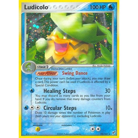 This pokémon is said to. Ludicolo 10/107 EX Deoxys Holo Rare Pokemon Card NEAR MINT TCG