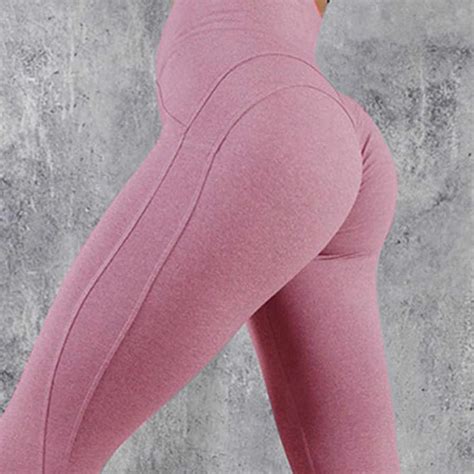 yicn scrunch butt leggings women ruched yoga pants push up gym active pants sports leggings high