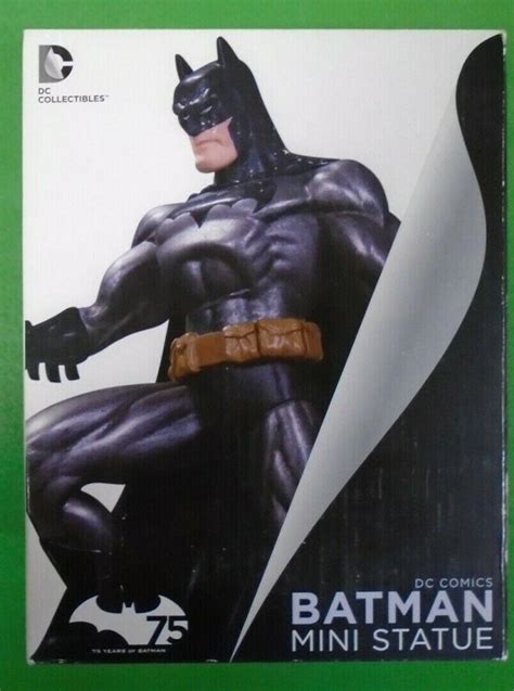 Batman Metallic Ministatue Jim Lee 65 Dc Collectibles Sealed 75th