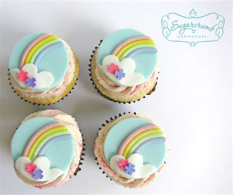 Beautiful Pastel Rainbow Cupcakes By Sugarcrumb Confections