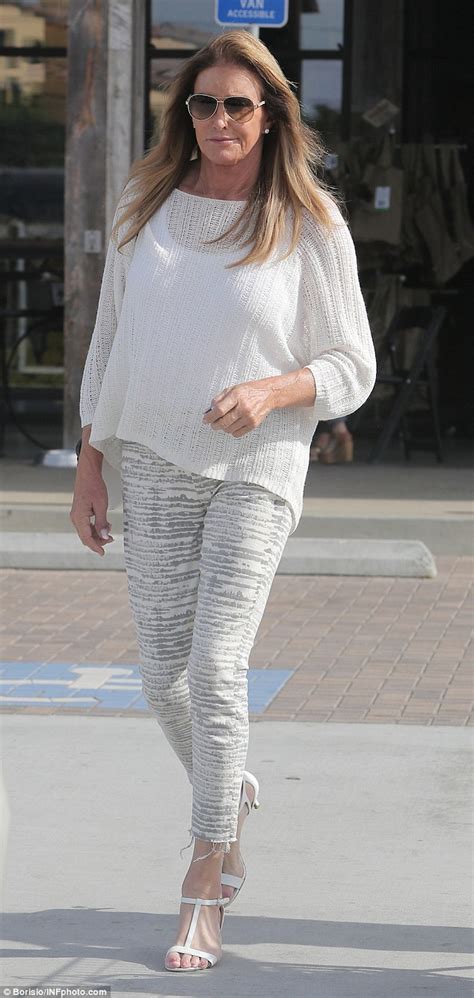 Caitlyn Jenner Ups Her Style Game In Semi Sheer Sweater In Malibu