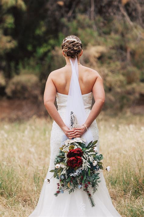 Bride Holding Bouquet Behind Her Arizona Photographer Chris Frailey