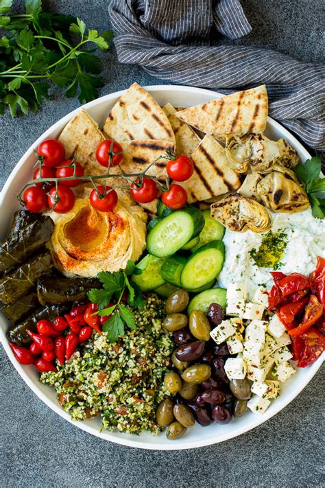 This Mezze Platter Is Filled With Mediterranean Delicacies Including