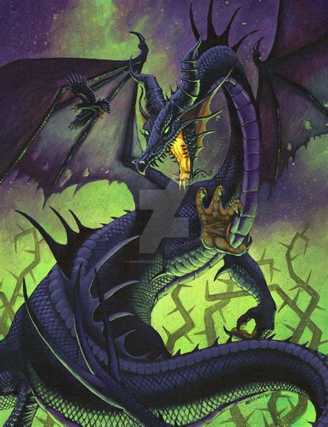 Maleficent Dragon By Smorrisonart On Deviantart Maleficent Dragon