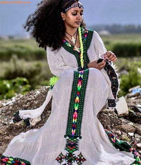 Ethiopian Traditional Dress Kemis Ethiopian Dress Habesha Dress Eritrean Dress Town