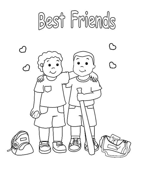 And he often comes to play at my house after school. Friendship Coloring Pages - Best Coloring Pages For Kids