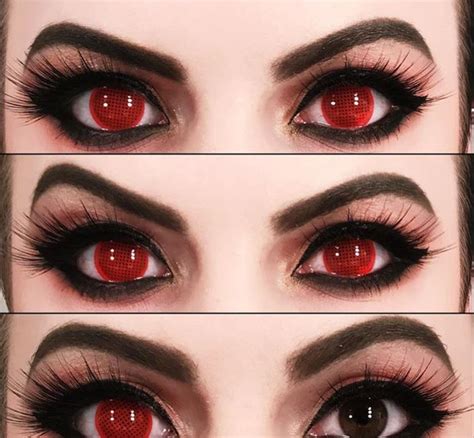 Urban Layer Red Mesh Contact Lenses 1 Pair Cosplayftw