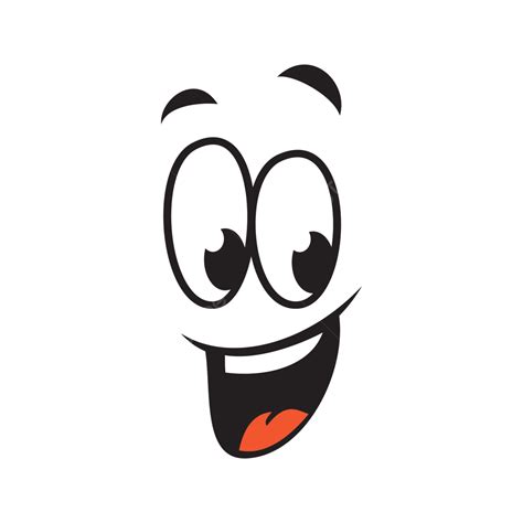 Cheerful Laughing Cartoon Facial Expression Laughing Cartoon S Png
