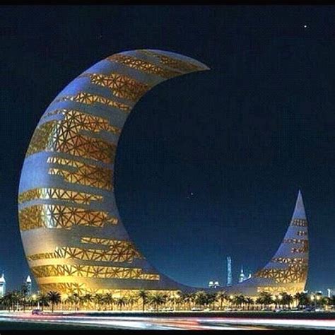A Crescent Moon Tower In Dubai Famous Architectural Buildings