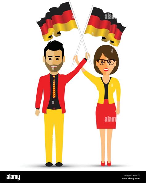 German Flag Waving Stock Vector Image And Art Alamy