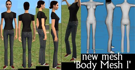 Mod The Sims New Mesh Body Mesh I Updated