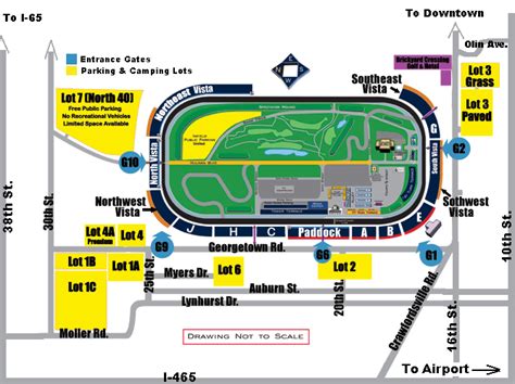 Indianapolis Motor Speedway Map Indianapolis Motor Speedway