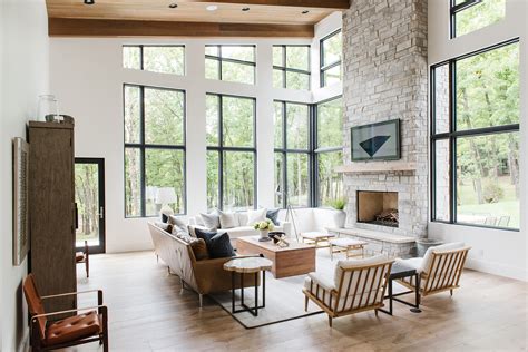 Take A Tour Of This Stunning Modern Lakehouse Lark And Linen