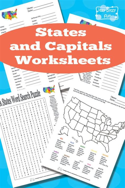 States And Capitals Worksheets Homeschool Social Studies Homeschool
