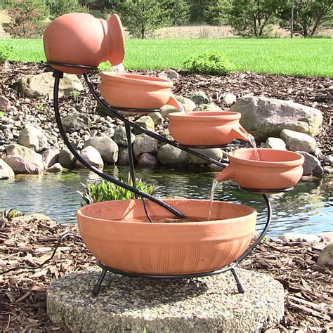 Terracotta Cascade Solar Fountain Giveaway