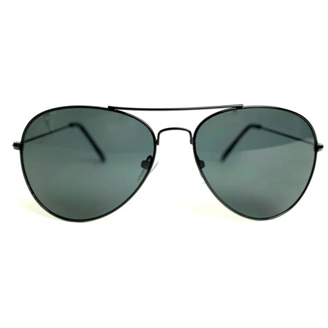 Black Metal Frame Aviator Sunglasses With Gray Lens Urbane Muse Chris Smith®