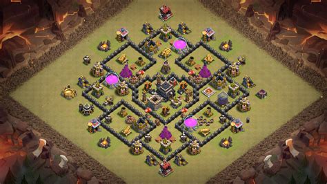 Even the air sweeper does an excellent job shoving air troops away out of town hall 8 towards the southern part of the bottom and also the clan castle is similar to an island at the midst making funneling harder compared to an attacker could think. BaseTown Hall 8 (TH8) War Base : ClashOfClans