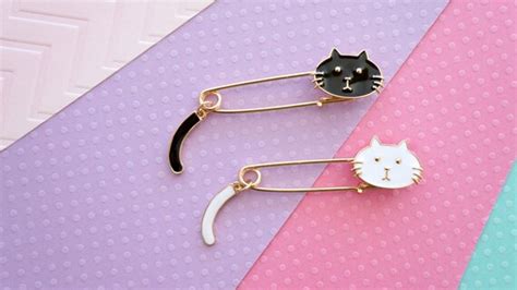 Cat Enamel Pin Lapel Pin Cat Pin Snarky Cat Brooch