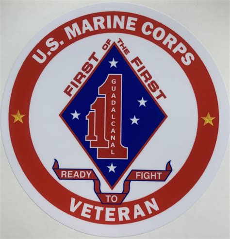 Usmc 1st Marine Division First Of The First Ready To Fight Veteran