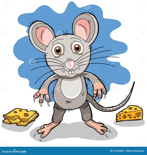 Une souris de dessin animé illustration de vecteur. Image du mammifère