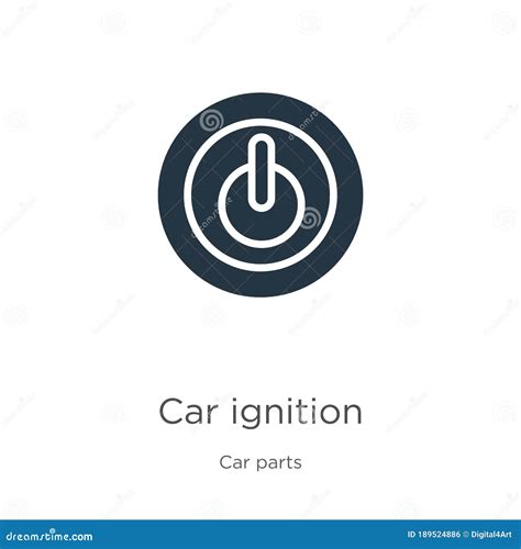 Car Ignition Icon Vector Trendy Flat Car Ignition Icon From Car Parts