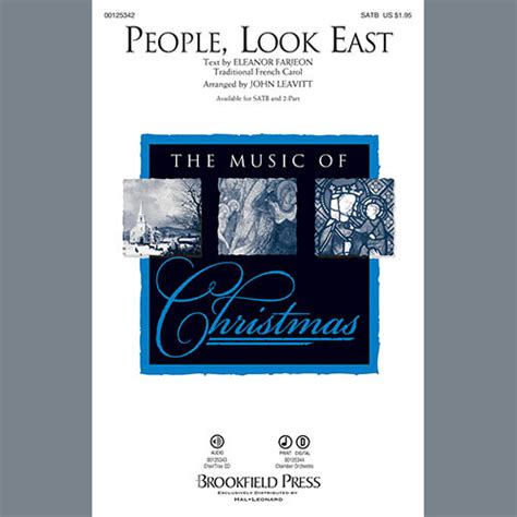 John Leavitt People Look East Sheet Music Pdf Notes Chords Christmas Score 2 Part Choir