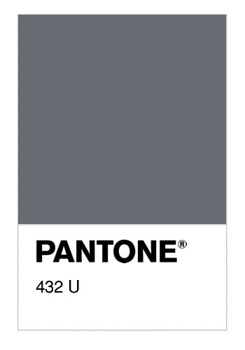 Colore Pantone 432 U Numerosamenteit