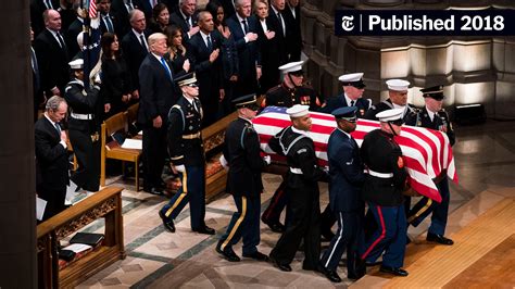Major Moments Of President George Bushs Funeral The New York Times