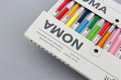 Noma Colour Pencil Designed For The Colourblind On Behance