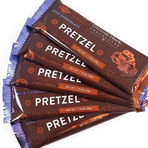 Milk Chocolate Pretzel Candy Bars 5 Pack