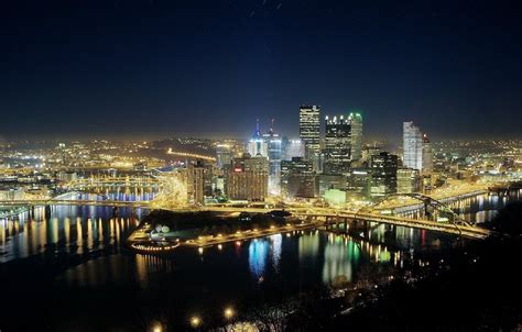 Pittsburgh Skyline Wallpapers 4k Hd Pittsburgh Skyline Backgrounds