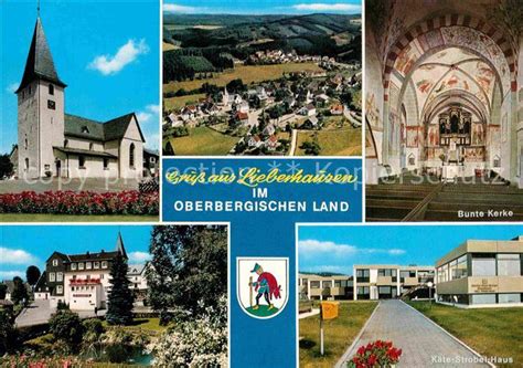 Wir sind rund um die familie von jung bis alt und gruppen da, bieten unterkunft und regionale küche, programme zu den themen: AK / Ansichtskarte Lieberhausen Bunte Kerke Kaete Strobel ...