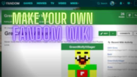 How To Create Your Own Fandom Wiki Youtube