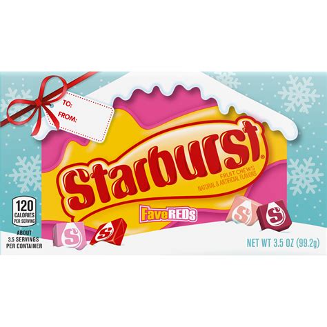 Starburst Christmas Candy Favereds Fruit Chews Theater Box 35 Oz