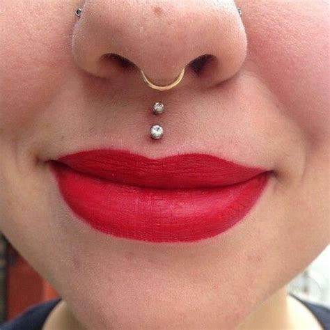 Double Medusa And Septum Medusa Piercing Piercings Labret Piercing