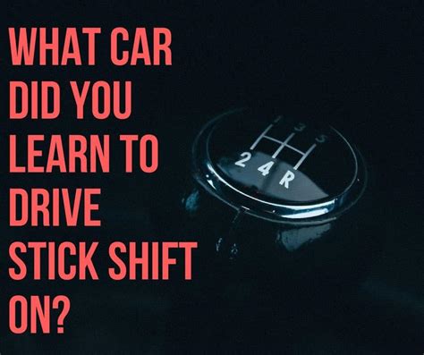 The Old Man Club On Twitter What Car Did You Learn To Drive Stick