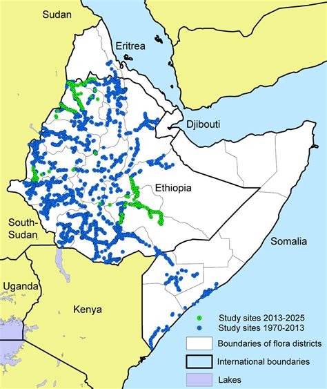 Africa Ethiopia And Eritrea Map