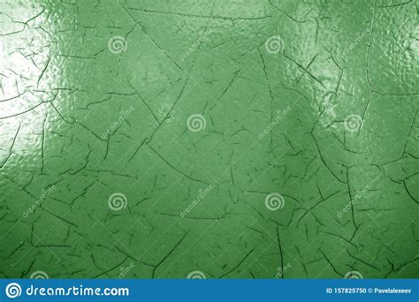 Cracked Paint Texture In Green Color Stock Photo Image Of Abstract