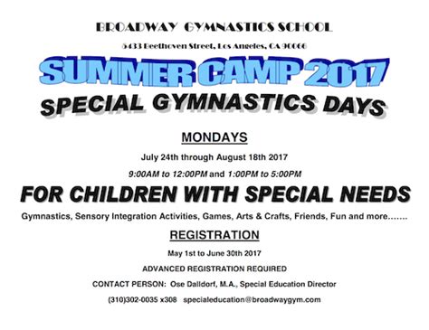 2017 Bgs Summer Camps