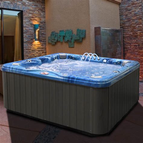 American Spas Am 756b P 6 Person 56 Jet Premium Acrylic Bench Spa Hot